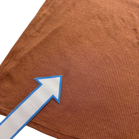 OLD NAVY *NEW* Rib Knit Linen Blend Midi Tank Dress Warm Hickory Brown Sz Small - Picture 10 of 10